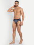 Men's Micro Modal Briefs with Piping Midnight Grey